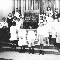 Zélia no Colégio Sacre Coeur