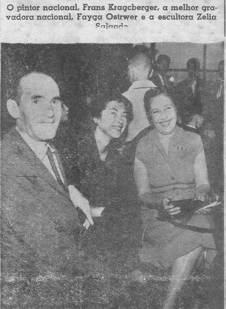 IV Bienal de São Paulo, 1957: Franz Kracjberg, Fayga Ostrower e Zélia Salgado.